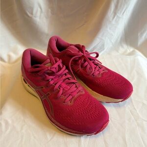 ASICS Women's Hot Pink Mesh Running Sneakers